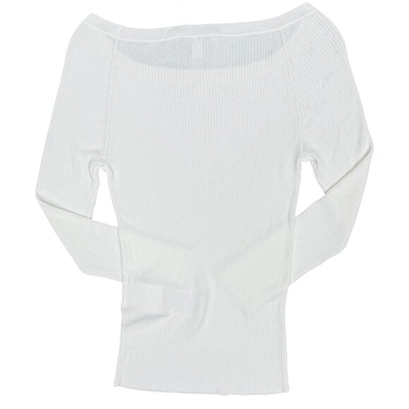 NWT Women's MAX MARA Saturno Ballet Neck Rib Sweater | Size S - Picture 7 of 14